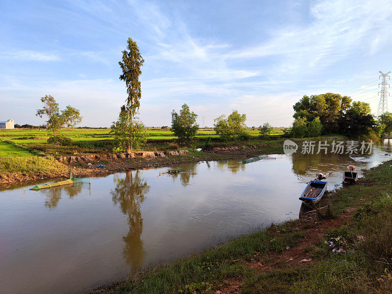 柬埔寨暹粒省Kampong Phluk的Tahas河